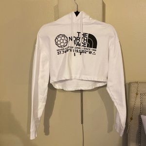 Cropped northface hoodie